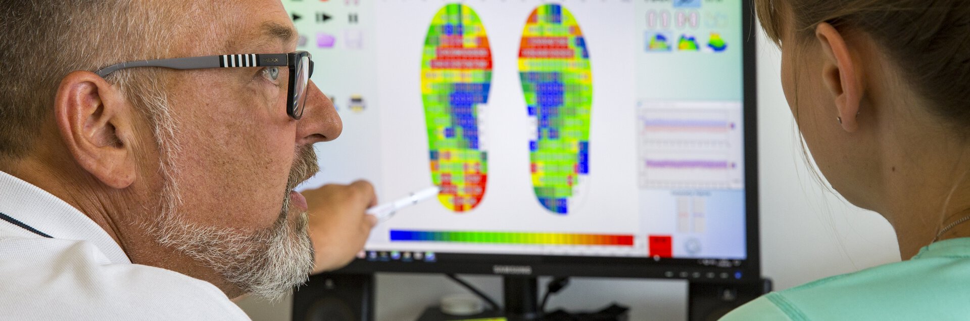 Digitale Auswertung einer Fußdruckmessung | © Pohlig GmbH